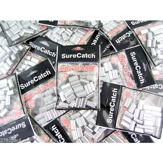 10 Packs of Surecatch Aluminium Crimping Connector Sleeves for Fishing Wire/Line