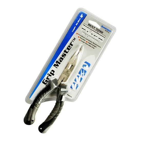 Surecatch 8 Inch Hi-Carbon Bent Nose Professional Fishing Pliers