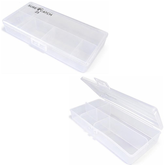 Surecatch #23 Worm Proof Fishing Tackle Box - 5 Compartment Tackle Tray