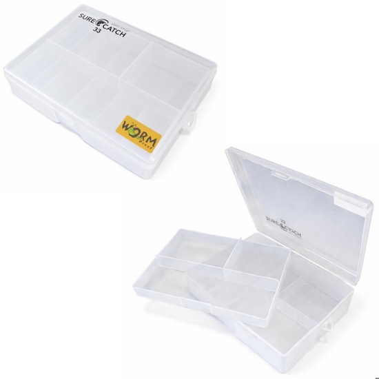 Surecatch #33 Wormproof Fishing Tackle Box with Removable Top Top Tray