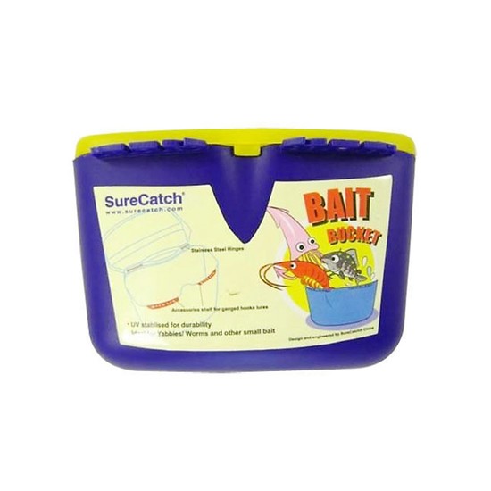 Surecatch Small Bait Bucket with and Accessories Shelf