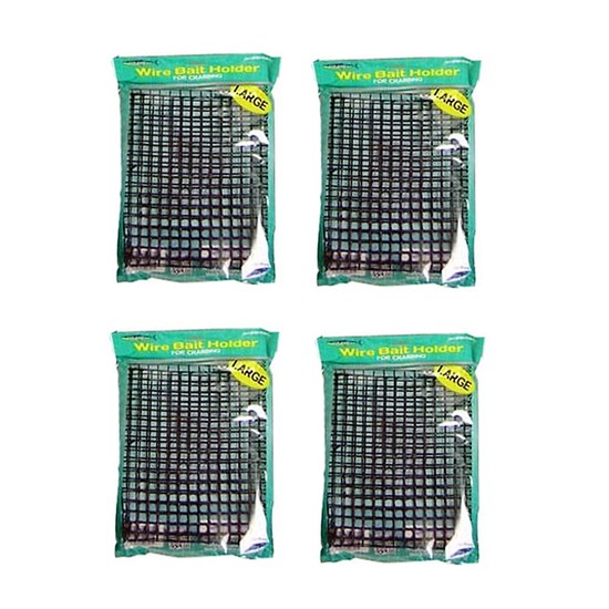 4 X Wilson Large Wire Bait Holders For Crab Pots/Traps - Rust Resistant