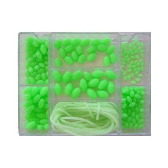 Surecatch Lumo Fishing Beads and Tube Kit - 206 Pcs in Tackle Box
