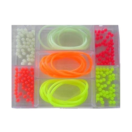 WHITING FISHING BEADS+TUBE 203 Pcs MEGA PACK + BOX LUMO
