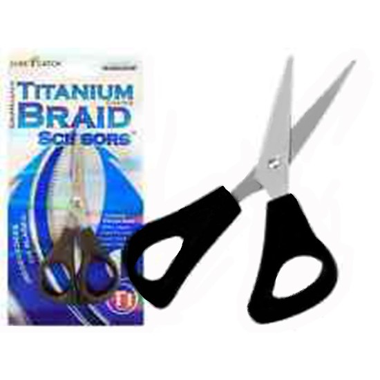 Surecatch Stainless Steel Gripmaster Braid Scissors - Titanium Coated