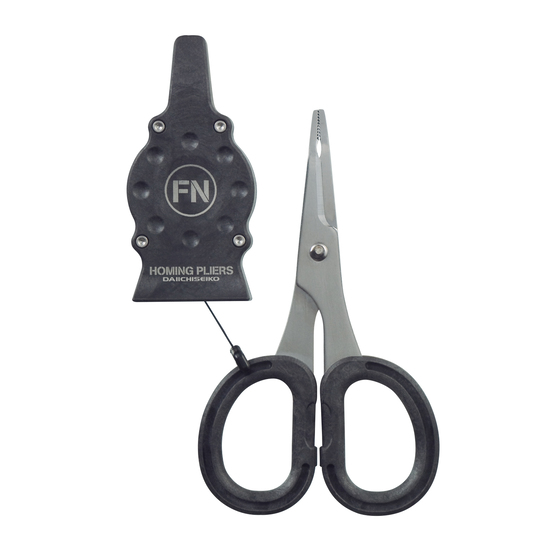 Daiichiseiko Stainless Steel Flat Nose Pliers With Clip On Holster and Carabiner
