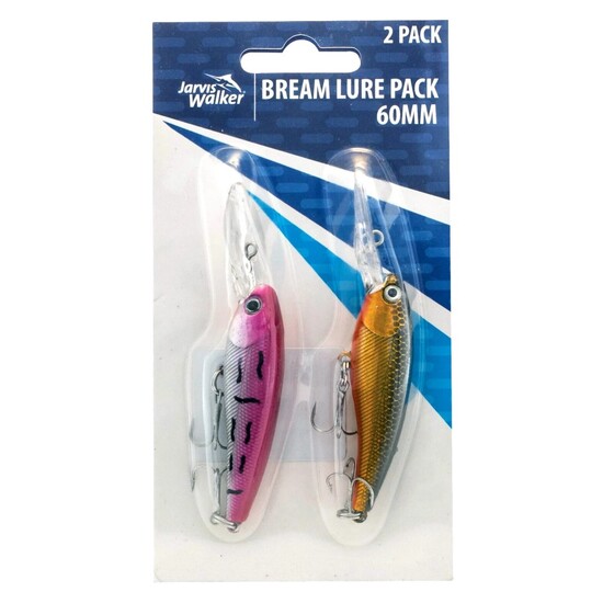 Jarvis Walker 60mm Bream Lure Pack - 2 Pack of Hard Body Fishing Lures
