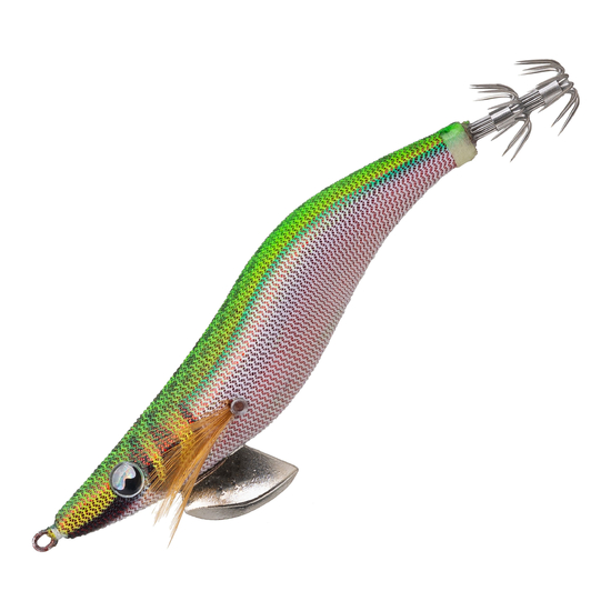 Bite Science Squid Slayer Size 2.5 Squid Jig - Green Back