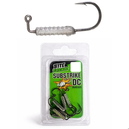 6 Pack of 1/16oz Size 4 Bite Science Substrike HW Hidden Weight Jigheads