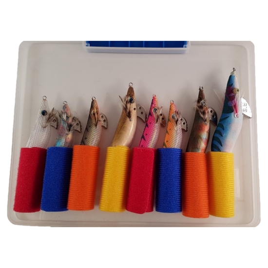 Daiichiseiko Egi Case With Detachable Jig Covers - Squid Jig Tackle Tray 