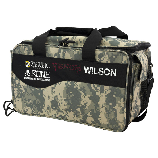 Wilson Large Digi Camo Series Fishing Tackle Bag with Three Fishing Tackle Trays