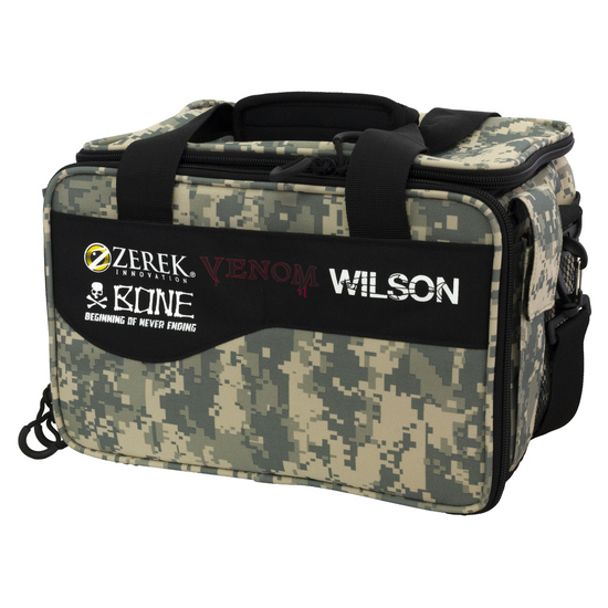 Wilson Small Digi Camo Series Fishing Tackle Bag with Three Fishing Tackle Trays