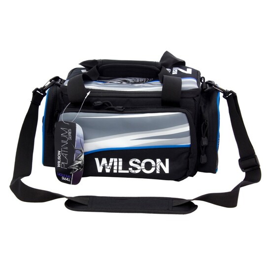Small Wilson Platinum Series Fishing Tackle Bag with 4 Waterproof Tackle Trays