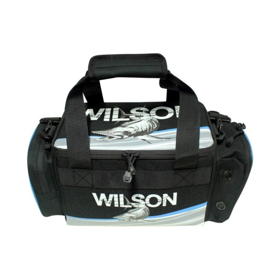 Wilson Small Fishing Tackle Bag with 4 Tackle Boxes & Multiple Storage Pockets