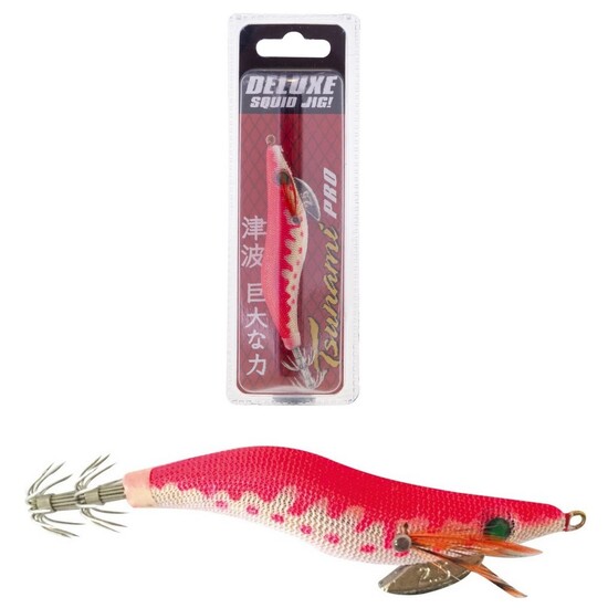 Size 2.5 Pink Tsunami Pro Deluxe Egi Squid Jig Lure