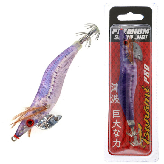 3.5 Inch Tsunami Pro Squid Jig Lure - Fish Skin Blue Mackerel