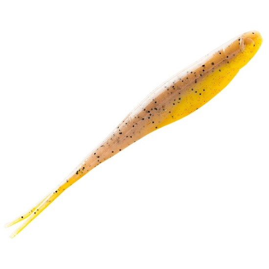 bruised banana fishing lure Zman Soft Jerk ShadZ Scented 5 Inch 5/Pack (5667) Hook it Texas style Ike-Con Weedless Pre-Rigged Worm -