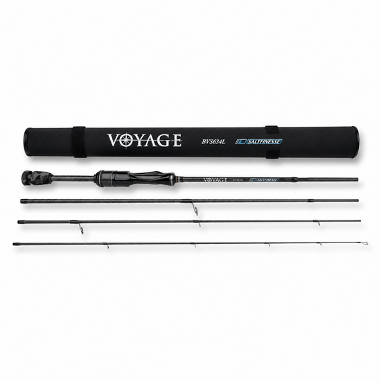 Bone Voyage Salt Finesse 634L 4 Piece PE 0.3-0.8 Spinning Travel Rod 4 Pce