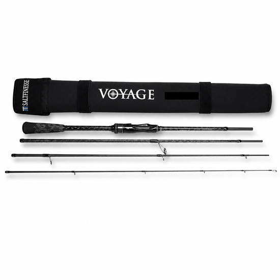 Bone Voyage Salt Finesse 704ML Fast Spinning PE 0.6-1.2 Travel Rod 4 Pce