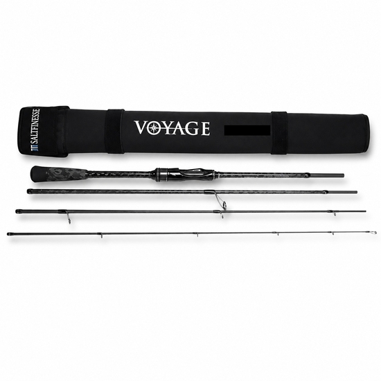 Bone Voyage Salt Finesse 764ML Extra Fast Spinning PE 0.5-1.0 Travel Rod 4 Pce