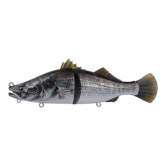 Bone Espybarra Jointed Swimbait 176mm 61g Fishing Lure - Black Tilapia