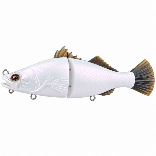 Bone Espybarra Jointed Swimbait 176mm 61g Fishing Lure - Pearl