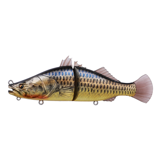 Bone Espybarra Jointed Swimbait 176mm 61g Fishing Lure - Red Tail Gold