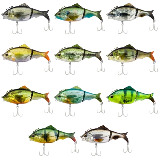 130mm Bone Focus Jointed Swimbait Fishing Lure with 5 Towing Eyelets