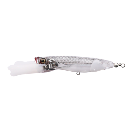 Bone Fury Topwater 130mm 39g Fishing Lure - Realistic Silver Side