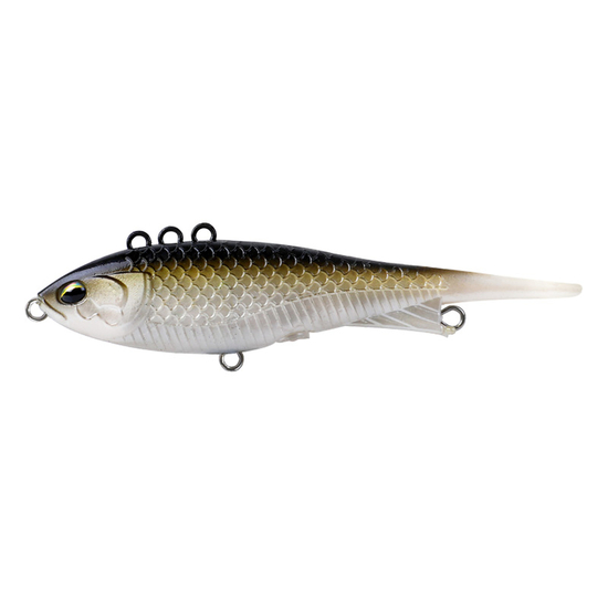 Bone Hero Darter 90mm 16g Sinking Soft Vibe Lure Multi Action - BROWN BACK SHAD