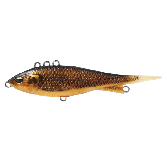 Bone Hero Darter 90mm 16g Sinking Soft Vibe Lure Multi Action - GOLDEN CARP