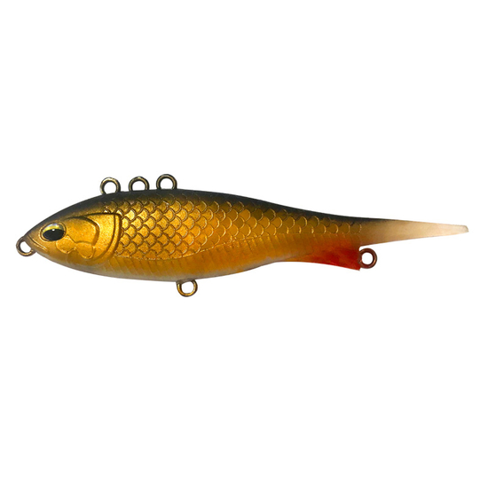 Bone Hero Darter 90mm 16g Sinking Soft Vibe Lure Multi Action - GOLDEN ROACH