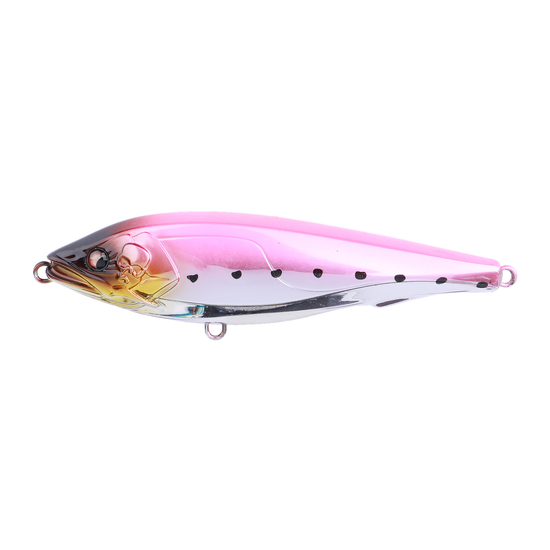 Bone Toughfia King Mack Jerk 100mm 23g Fishing Lure - Pink Dotty