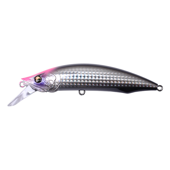Bone Toughfia Mack Minnow 115mm 51g Sinking Hard Body Lure - PINK HEAD SHADOW