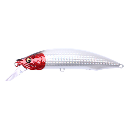 Bone Toughfia Mack Minnow 115HS 115mm 51g Sinking Hard Body Lure - RED HEAD CHROME