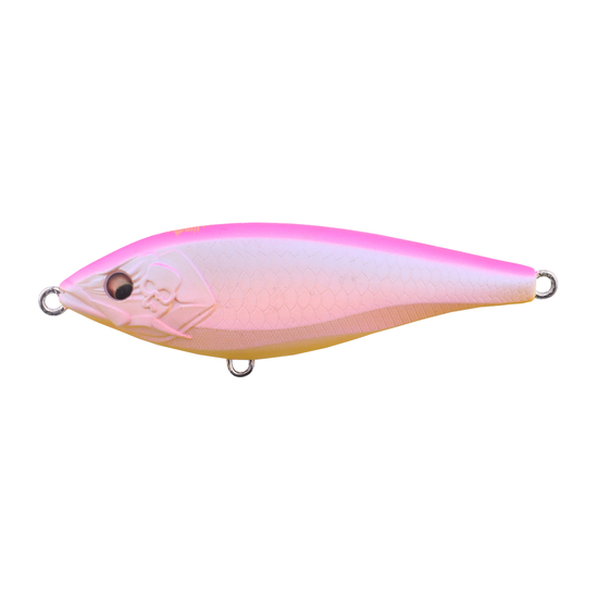 Bone Toughfia Papuan Bass Swim Jerk 80mm 14g Fishing Lure - Pink Punch