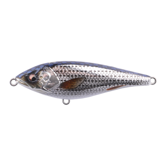 Bone Toughfia Papuan Bass Swim Jerk 80mm 14g Fishing Lure - Striped Mullet