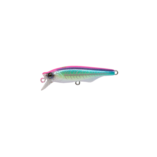 Bone Toughfia Skygazer Minnow 60mm 8g Fishing Lure - Fluorocent Pink Green