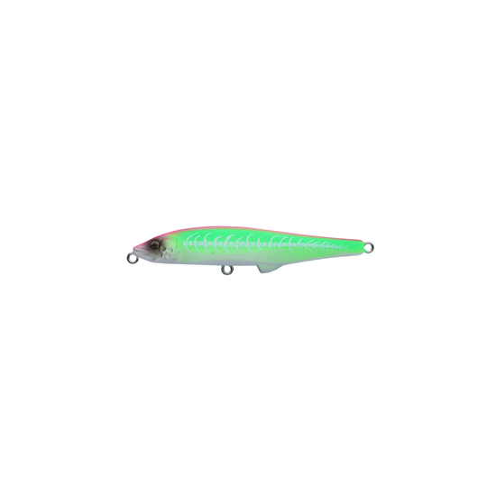 Bone Toughfia Yellowcheek Pencil 80mm 14g Fishing Lure - Fluorocent Pink Green