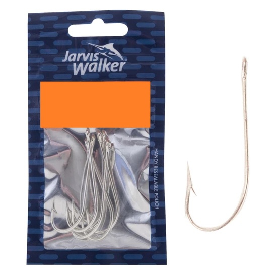 4 Pack of Size 6/0 Jarvis Walker Duratuff Kirby Fishing Hooks