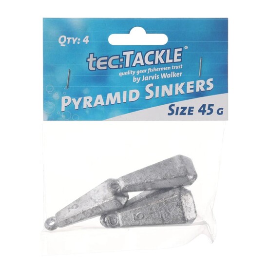 4 Pack of Jarvis Walker Size 45g Pyramid Sinkers