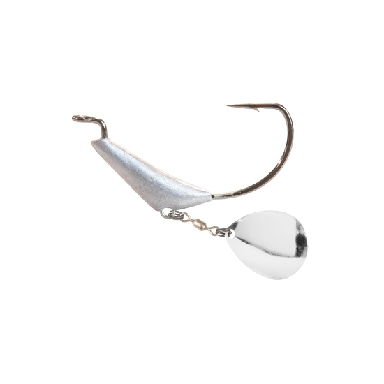 TT Lures Chinlockz Spinz 1/4oz Size 3/0 Jighead W/Nickel Colorado Blade - 2 Pack