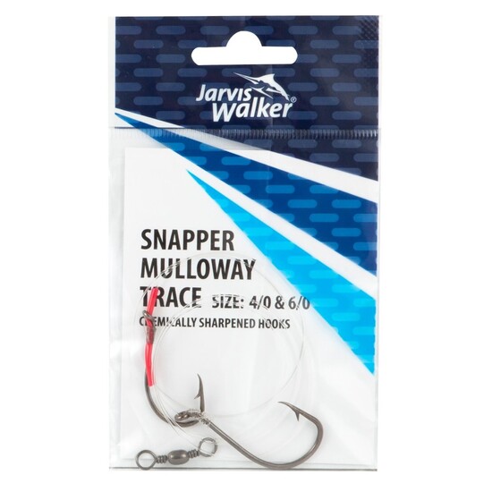 Jarvis Walker Snapper/Mulloway Rig With Chemically Sharpened Hooks-Sze 4/0 & 6/0