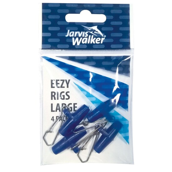 4 Pack of Large Jarvis Walker Eezy Sinker Rigs-Swiftly Changes Your Fishing Rigs