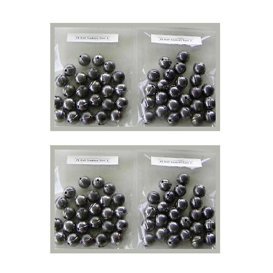 100 x Size 3 Ball Fishing Sinkers