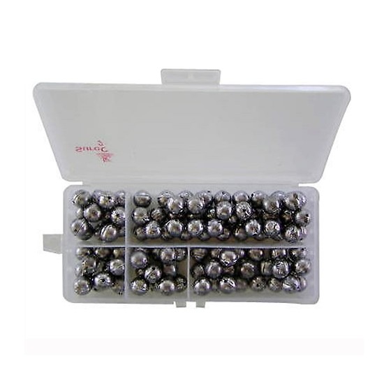 SINKERS SIZE 3 BALL 100 PIECES IN TACKLE BOX 1.72KG