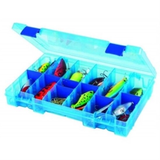 Flambeau 4007TTDBL 24 Compartment Blue Tuff Tainer Tackle Tray with Zerust