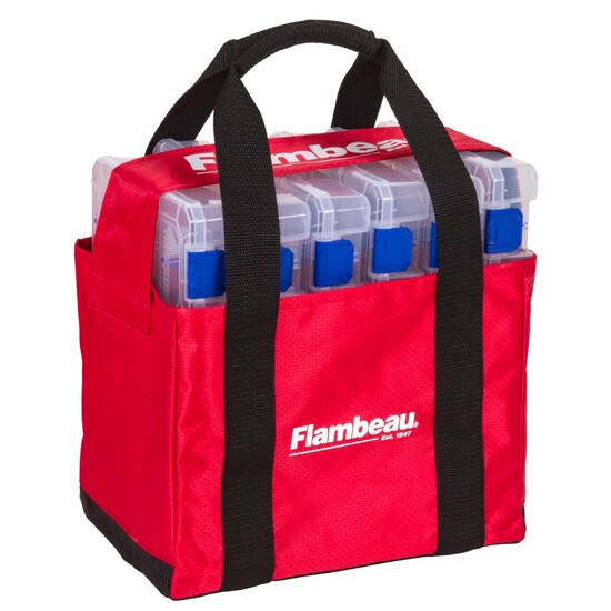 Flambeau 4226 Small Fishing Tackle Tray Tote Bag with Six 4007 Tuff Tainers
