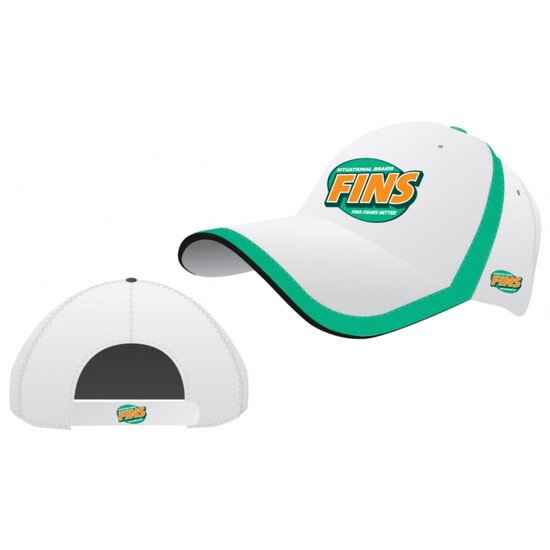 Fins Embroidered Cotton Fishing Cap with Adjustable Strap