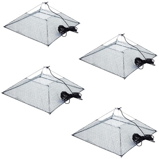 4 x Jarvis Walker Pyramid Traps - Environmentally Friendly Yabby Pyramid Nets